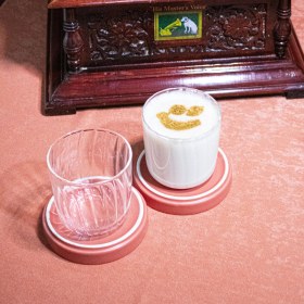 Resim 1 Adet Düz Çizgili Stil Isıya Dayanıklı Salep Bardağı - Soğuk Kahve, Kokteyl Meşrubat Bardağı 