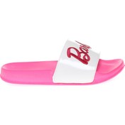 Resim Barbie Rossie Pembe - Beyaz Kız Çocuk Terlik 
