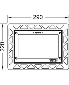 Resim Tece Kumanda Paneli Tece Çerçeve Krom 