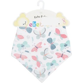 Resim Ekebaby Penye Baskılı Fular Önlük 11981 Yeşil 