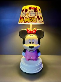 Resim doğan hediyelik 3 Kademeli Led Işıklı Şarjlı Çocuk Masa Gece Lambası Abajür - Kuromi Hello Kitty Mickey Mouse 