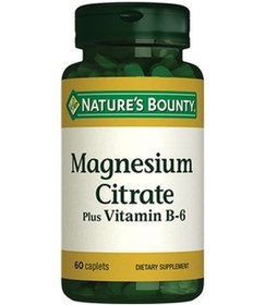 Resim Natures Bounty Magnesium Citrate Plus With Vitamin B6 60 Kaplet 