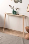 Resim bluecape Lyon 102x12cm Doğal Ağaç Tek Sıra Traverten Taşlı Dresuar 
