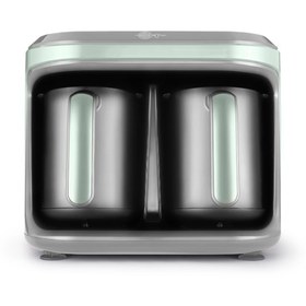 Resim Karaca Hatır Hüp Düet Aroma Türk Kahve Makinesi Soft Green 10 Fincan Kapasiteli 