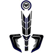 Resim GP Kompozit Yamaha MT-07 2018-2020 Uyumlu Tank Pad Seti Mavi 