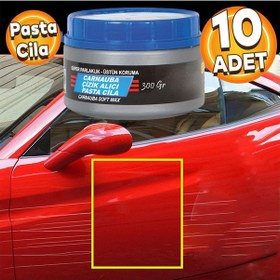 Resim Pasta Cila Parlatma Oto Pastası El Makina Çizik Giderici 300 Gr 10 Adet 