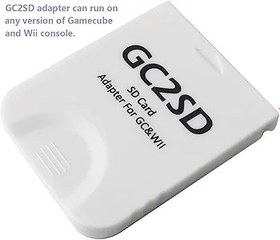 Resim Hyamass GC2SD Depolama Kaydet Oyun Hafıza Kartı Adaptörü Micro SD Kart Adaptörü TF Kart Okuyucu Tak ve Çalıştır Taşınabilir Profesyonel Oyun Konsolu Mikro Depolama Kartı Adaptörü Wii ve Gamecube/GC 