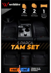 Resim Vw Caddy 2020-2023 Havuzlu Yumuşak Kesilebilir Kaliteli Paspas 