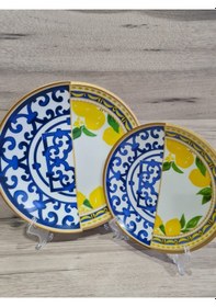 Resim Konyax Pasta Ve Servis Set 6 Kişilik Lemone Çok Renkli 