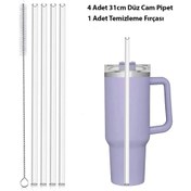 Resim CAMGEN 4 ADET CAM PİPET + 1 ADET FIRÇA 10 MM ÇAP 310 MM UZUNLUK TERMOS UYUMLU 