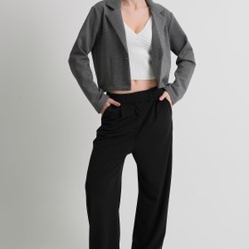 Resim Alexander Gardi ALEXANDERGARDI Astarsız Crop Blazer Ceket 