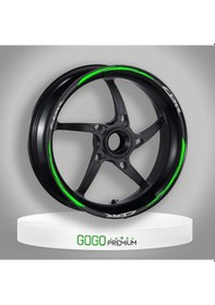 Resim Florasan Yeşil Honda Cbr Uyumlu 1 Set Jant Şeridi Çok Renkli 