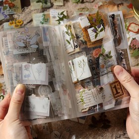 Resim 20 Adet Vintage Botanik Çiçekler, Kelebekler, Mektuplar & Kuşlar PET Yapışkan Seti, Dekoratif Günlük Yazma Yapışkanları, Şeffaf Plastik Yapışkanlar için Crafting, Scrapbooking & İstasyonery, Temalı Çeşitli Dekaller için DIY Projeleri, Halloween & Şükran Günü Dekor, 14 Yaş & Üstü için Uygun - Elektrik Gerektirmez, Tüysüz. 
