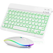 Resim Coverzone Onezero Kablosuz RGB Klavye ve Mouse Seti – Bluetooth, Şarjlı, 10m Bağlantı Mesafesi ZR20KM 