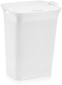 Resim SY-4630 Plastik Safir Kirli Çamaşır Sepeti 55 lt Beyaz 