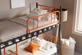 Resim Argimo Metis Genç Çocuk Yatak Odası Metal Ranza ve Karyola - 90x190 / Beyaz 