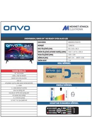 Resim Onvo 24OV5002H 24" HD Ready TV 