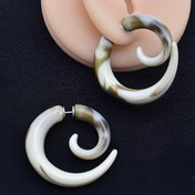 Resim Simetrik Spiral Akrilik Kulak Konileri: Punk Esintili Tünel Çemberleri Kadınlar İçin - Vücut Piercing Küpeleri - Günlük Giyim - Mevsimsel Sınırlama Yok 