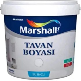 Resim Marshall Tavan Boyası 10 kg Beyaz Renk İç Mekan Kullanımı için Profesyonel Kalite 