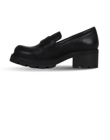 Resim Bueno Shoes Siyah Deri Kadın Dolgu Topuklu Ayakkabı 01WF0800 01WF0800 