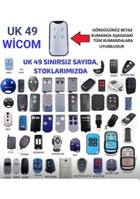 Resim Wicom Uk-49 Süper Akıllı Kumanda Bft,nice,sm2,hiland,roland,daspin Yerine Kullanılabilen 
