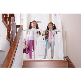 Resim Metal Çocuk Güvenlik Kapısi-Beyaz 