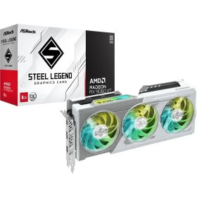 Resim Daisy Home Asrock Amd Radeon Rx 9060 Xt Steel Legend 8gb Oc 8gb Argb Ekran Kartı - 8gb Gddr6, 128-BIT, Amd Rdna 4, 1x Hdmı, 2x Displayport 2.1A, 1x HDMI 2.1b, Amd Hypr-Rx 