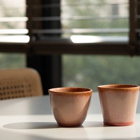 Resim Stoneware Espresso Chawan - İnci Beyaz / 4'lü Set 