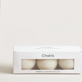 Resim Chakra Wanda 3'lü Beyaz Kurutma Topu Seti 