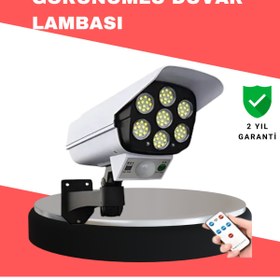 Resim AyrStore Pvc+Pc Malzemeli, 2'Si 1 Arada Güvenlik Lambası – Ayarlanabilir Başlık Ve Panel Açısı 