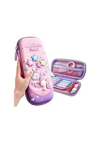 Resim Valkyrie 3 Boyutlu Ay Yıldız Balon Unicorn Su Geçirmez Kalem Kutusu Pembe 