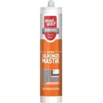 Resim Mad Wolf Silikonize Mastik 550GR. Beyaz (24 Adet) 