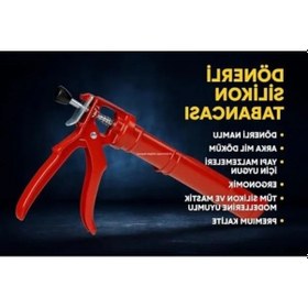 Resim Metal Gövde Dönerli Silikon Tabancası - Ergonomik Tasarım 