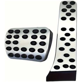 Resim Xuweiwei Silvery 2 Adet Mercedes İçin Kaymaz Gaz Ve Fren Pedalı C E S Sınıfı Glc Gle Gls Cls 