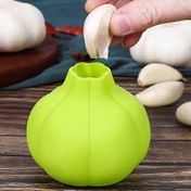 Resim 1 adet Silikon Sarımsak Soyucu, Mutfak Yiyecekleri için Uygun Hafif Bej Renkli Sarımsak Çıkarma Aracı, Basit ve Kullanışlı Hızlı Kolay Temizlenebilir Mutfak Aleti, Taşınabilir Dış Mekan Seyahat Sarımsak Soyma Aracı 