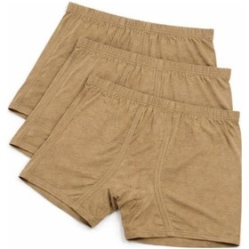 Resim Single Sword Bedelli Asker İç Çamaşırı 3 Lü Dayanıklı Askeri Boxer Don Bej Bej 