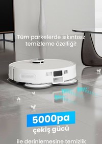 Resim Electroll Maxpro 5000pa Dual Cleaning Su Ve Toz Toplama Üniteli Robot Süpürge 