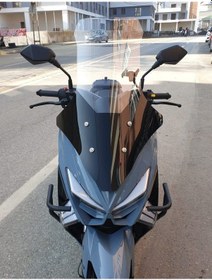 Resim Motocam Küba Chia 125 Ön Cam 2023-2026 Model 78cm Şeffaf Renkli 4mm Uzun 