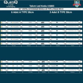 Resim LCD LED 2361 TAKIM 9 LU-55V5863DA-55UD8400-55R7020U-55UD8460-LCD3 