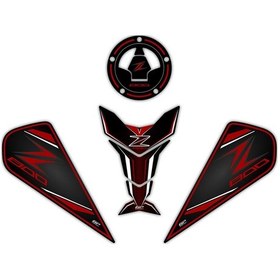 Resim Gp Kompozit Kawasaki Z 800 2013-2018 Uyumlu Tank Pad Kırmızı 
