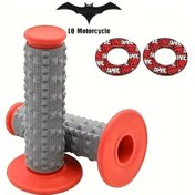 Resim Cloudstore Kırmızı 22mm 24mm Universal Atv Motosiklet Gidon Kawasaki Suzuki Yamaha Ktm Motocross 