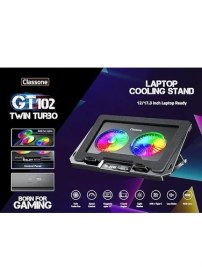 Resim GT102 Gaming Laptop Soğutucu 2200RPM LED Display Özellikli Ergonomik Tasarım ile Uyumlu 