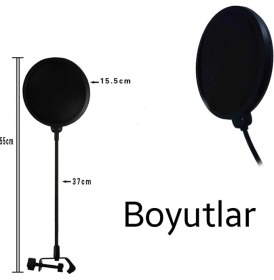 Resim Nilavia Ally Çift Katman Stüdyo Için Mikrofon Pop Filtre YOUTUBER-(5775) - AL002A-61C5P2 