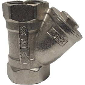 Resim Kalde 11/2" Sarı / Krom Pislik Tutucu Su Filtresi DN40 - Threaded Strainer 