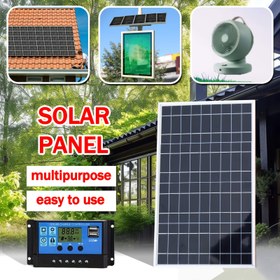 Resim 1 Adet/2 Adet 100A Güneş Paneli Şarj Kontrol Cihazı Seti, USB ile Çalışan Taşınabilir Kamp, Karavan, Tekne, Telefon Şarjı, Aydınlatma ve Evcil Hayvan Barınağı için Dayanıklı Hava Koşullarına Dayanıklı Solar Güç Çözümü 