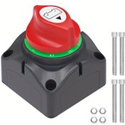 Resim Dashanshop 12v-48v Marine Akım Kesici Şalter 3 Pinli 1-2-both-off Araç Tekne Karavan Atv Utv 