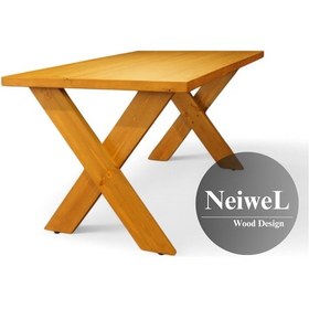 Resim Neiwel Odes Doğal Ahşap Toplantı Masası x 120320 Açık Ceviz 