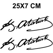 Resim ARABA Atatürk İmza 2’Li 25x7 Cm 