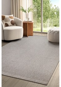 Resim Elit Premium Sisal Jut Halı 1016 - Antrasit Hasır Dokuma Bej-krem Bej - Krem 