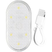 Resim Fortunelane Mini Usb Şarjlı Dokunmatik Oto Okuma Lambası - Beyaz Işık, 6 Parlak Led, 1.5 Saat Süre, Kolay Kurulum, Yüksek Kullanı 